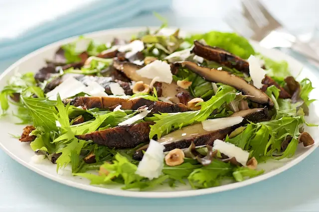 Grilled Portobello & Arugula Salad with Gruyere