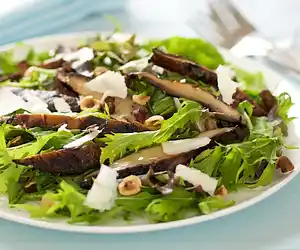 Grilled Portobello & Arugula Salad with Gruyere