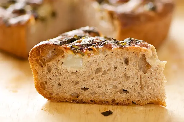 Onion, Sage & Mozzarella Focaccia
