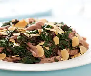 Pasta with Beet Greens & Raisins
