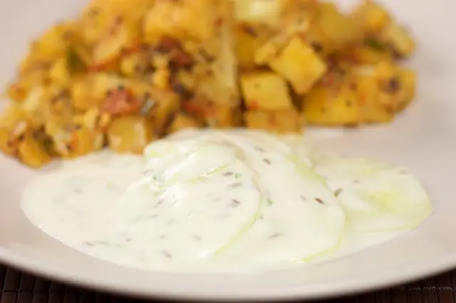 Cucumber Yogurt Sauce Indian - Raita