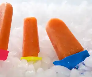 Peach Ginger Popsicles 