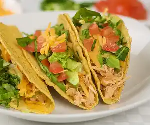 Quick Pulled Chicken Tacos