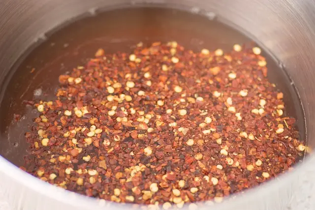 Here we have the vinegar mixture.