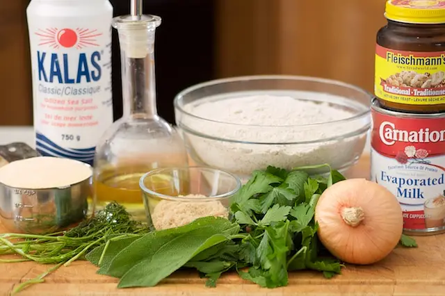 Get together the ingredients that recipe calls for.