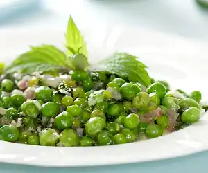 Skillet Peas with Red Onion & Mint