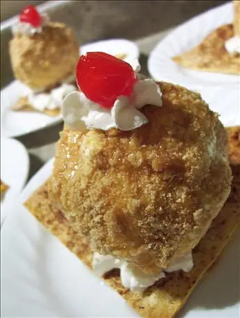 Cinnamon 'Fried' Ice Cream