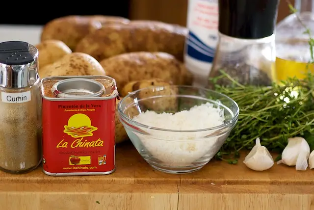 Gather together the ingredients that recipe calls for.