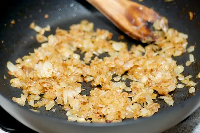 and cook until the onions are browned and caramelized, about 15 minutes.