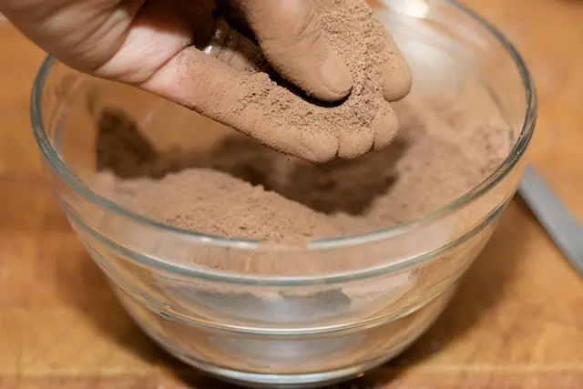 and whisk until well combined, breaking up the large clumps with your fingers if there are any.