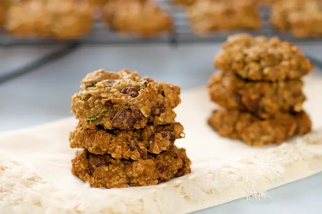 Oatmeal Zucchini Chocolate Chip & Walnut Cookies