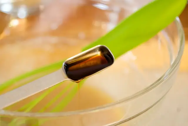 Mix in the egg and vanilla extract until well combined.
