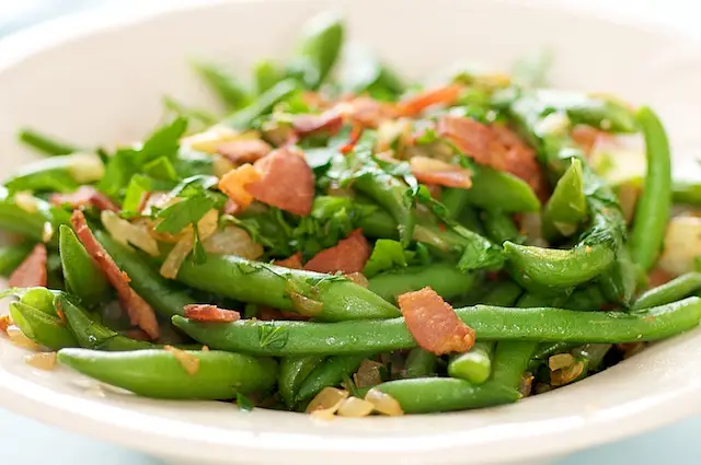 Bacon, Green Beans & Onions