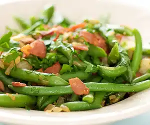 Bacon, Green Beans & Onions