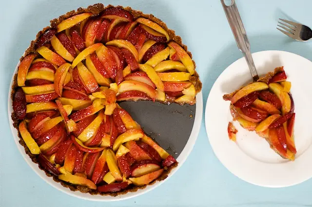 Fresh Peach & Plum Tart