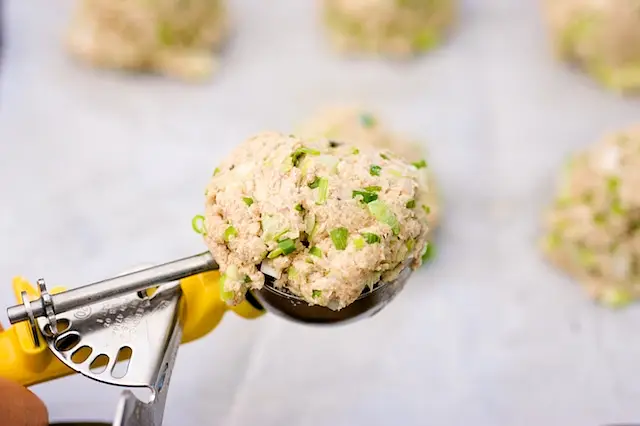 Drop the dough by heaping tablespoonsfuls