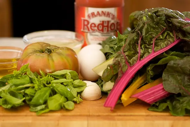Swiss Chard & Heirloom Tomato Frittata