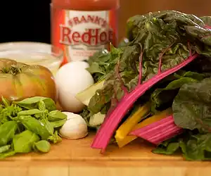 Swiss Chard & Heirloom Tomato Frittata