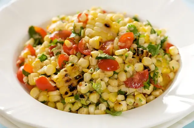 Grilled Corn & Cherry Tomato Salsa
