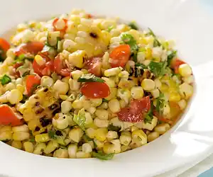 Grilled Corn & Cherry Tomato Salsa