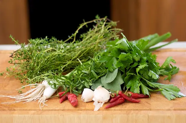Wash well all the herbs, and let