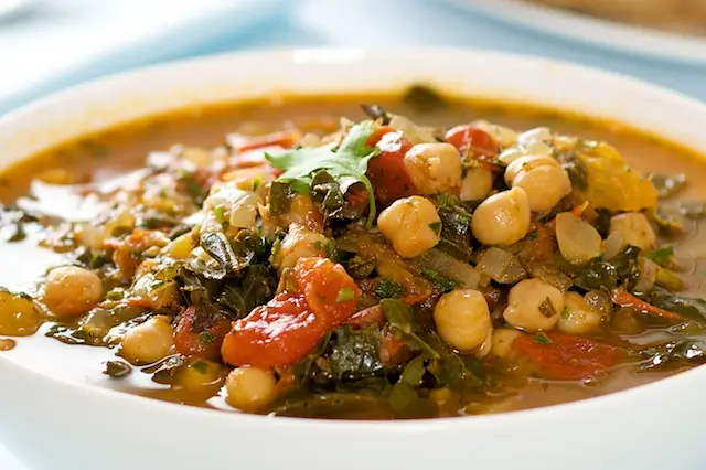 Divide among the serving bowls and serve it with naan bread or any crusty or sourdough bread.