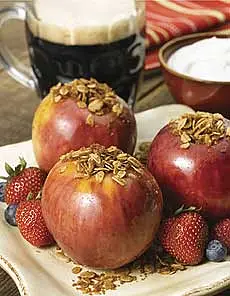 Vermont Maple Syrup & Porter-Poached Apples