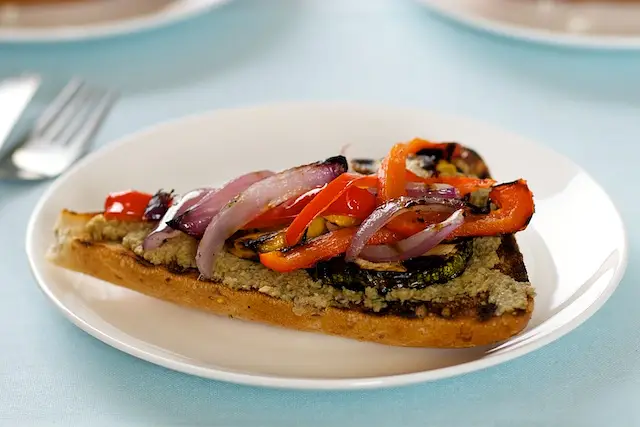 Grilled Vegetable Sandwich with Tapenade
