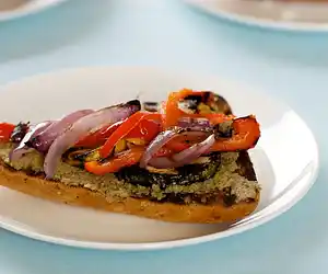 Grilled Vegetable Sandwich with Tapenade
