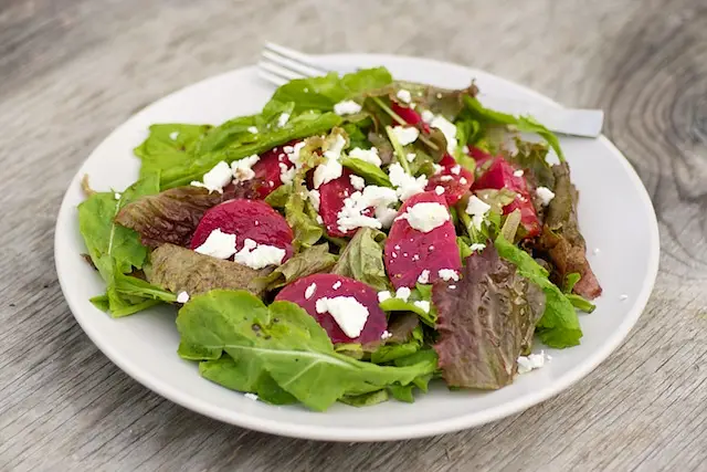 Beets & Arugula Salad with Goat Cheese