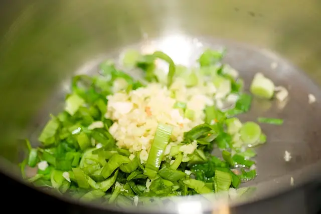 Heat the oil in a large pot until hot.