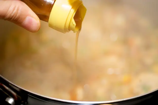 Add the sesame oil.