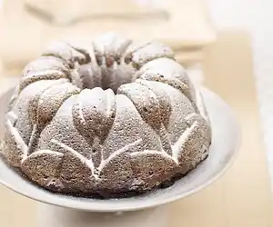 Chocolate Walnut & Flaxseed Bundt Cake