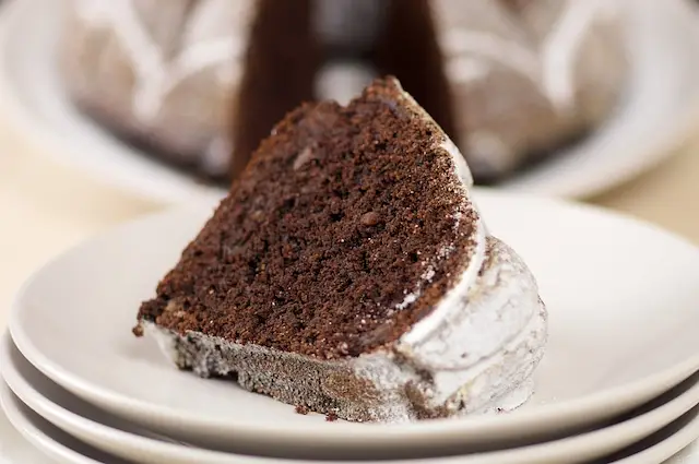 Chocolate Walnut & Flaxseed Bundt Cake