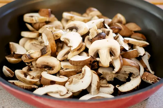 Melt the butter in a 12-inch cast iron skillet set over medium-high heat.