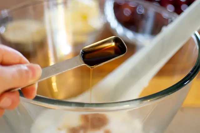 and the vanilla extract.