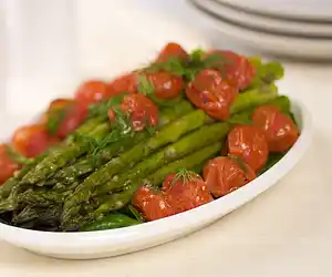 Asparagus & Roasted Tomatoes with Citrus