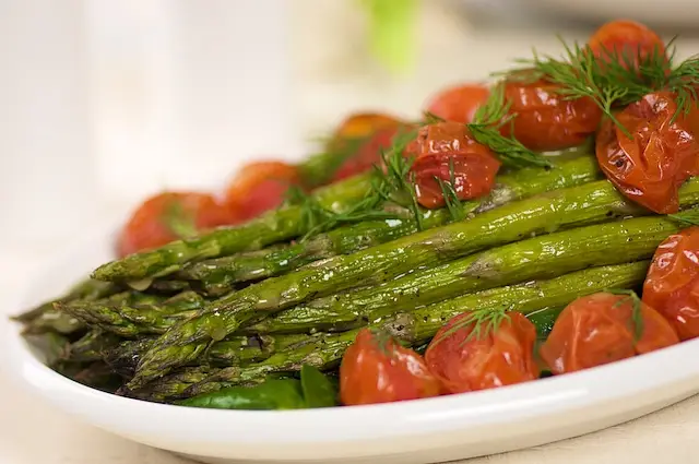 Asparagus & Roasted Tomatoes with Citrus