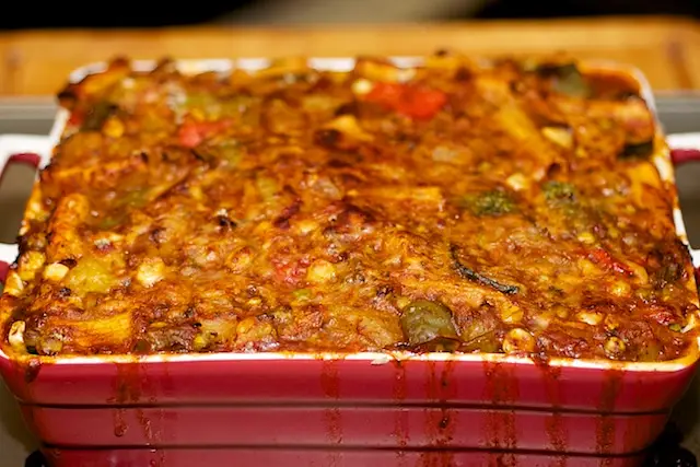 Bake until top is golden and cheese melts, 24 to 26 minutes. 