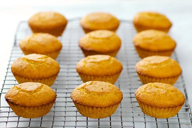 Cool muffins completely on a wire rack