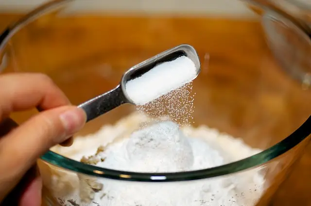 and finally the salt.