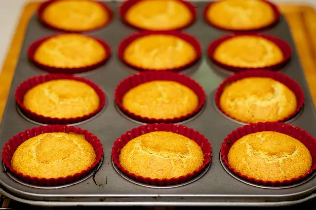Muffins out of the oven