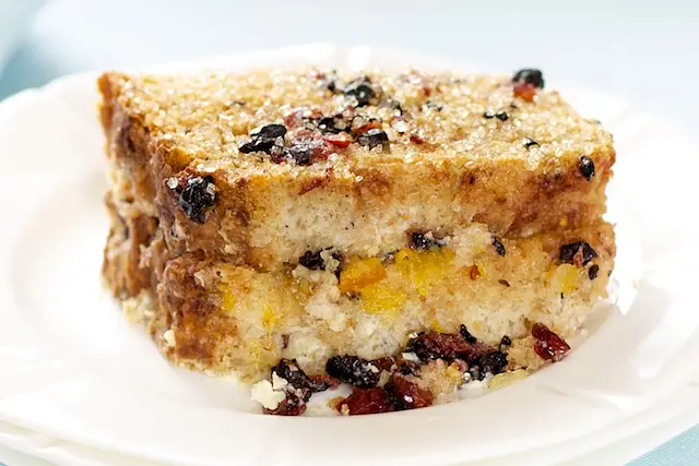 Orange Marmalade Vanilla Bean Bread Pudding