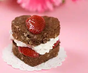 Be My Valentine Brownie Hearts