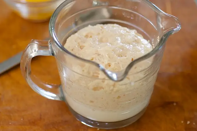 Let stand for about 10 minutes until the yeast is activated. 