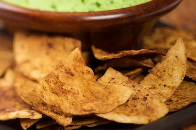 Chili Lime Tortilla Chips (home-made)