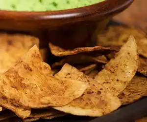 Chili Lime Tortilla Chips (home-made)