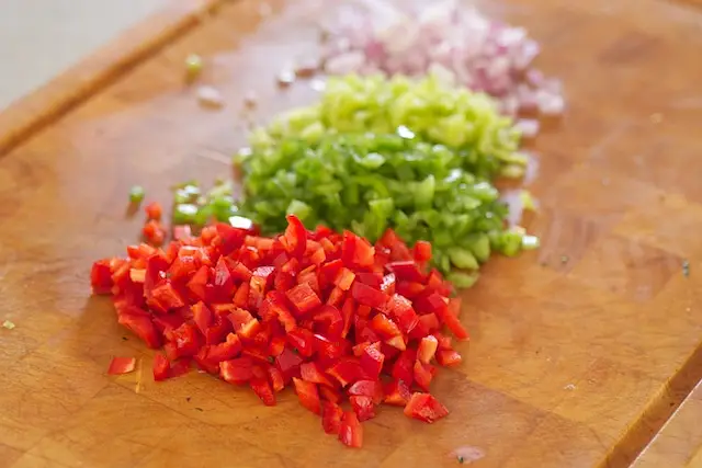 Three Bean Salad with Sweet Bell Peppers