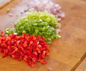 Three Bean Salad with Sweet Bell Peppers