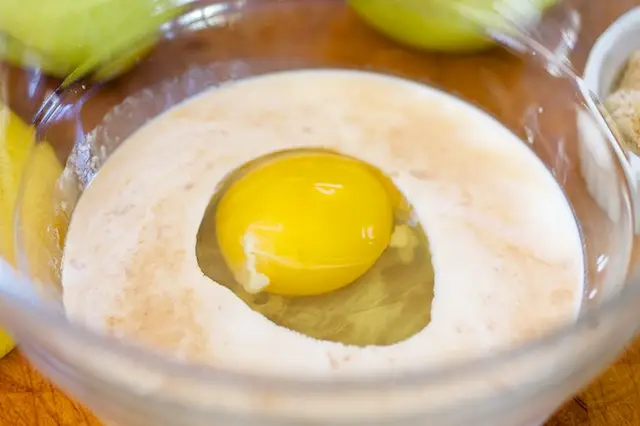 Throw in an egg.